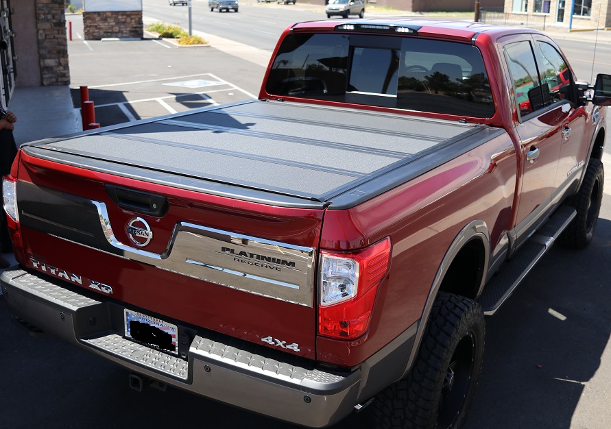 Fits 2017 18 Nissan Titan 5 6 Bed 448525 Bakflip Mx4 Hard Folding Truck Bed Tonneau