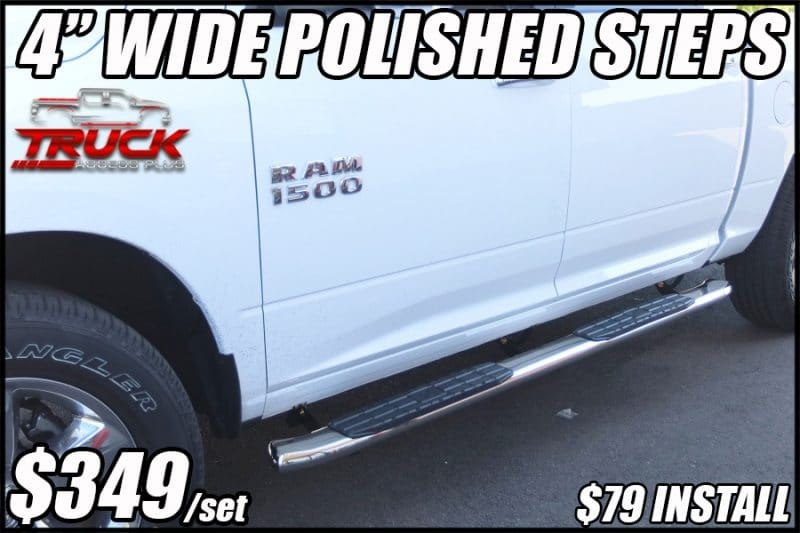 4 inch chrome running boards